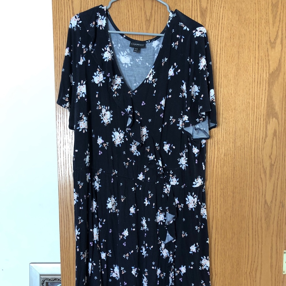 Lane Bryant plus size blue floral dress